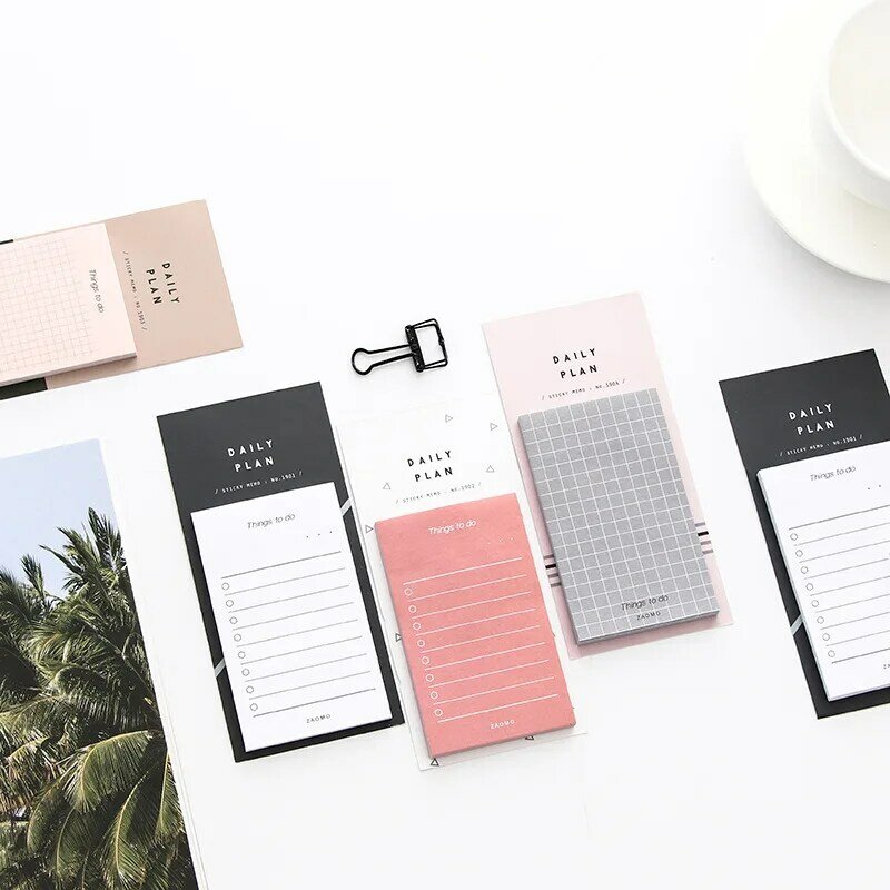 1pc 50 Sheets To Do List Check List Sticky Notes Memo Pad Notepad School Office Supplies Stationery