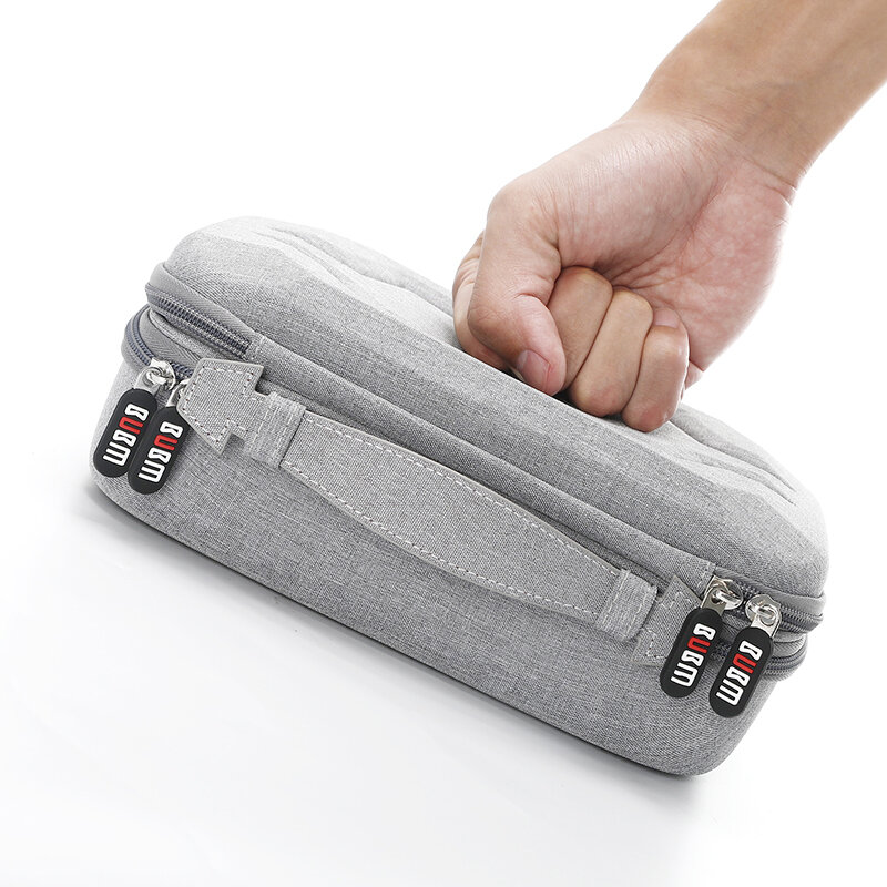 BUBM 디지털 수신 액세서리 EVA 케이스, USB 휴대용 가방, 9.7 인치 아이패드 케이블 정리 가방
