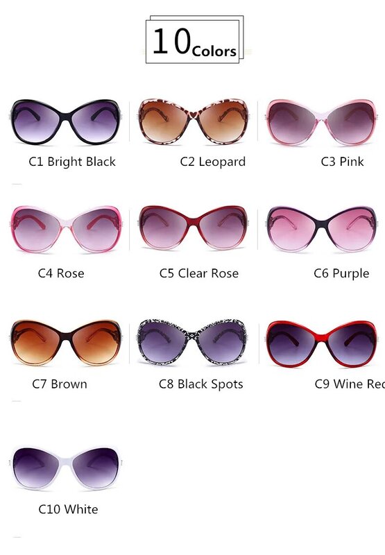 Óculos de sol feminino gradiente clássico, designer de marca vintage, grandes sombras, óculos de sol uv400, óculos de sol feminino