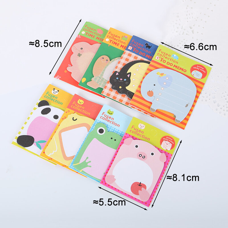 Kawaii Unique Scrapbooking Forest Animal Series Staicker Office Supplies Flags Memo Book Marker Sticky Notes