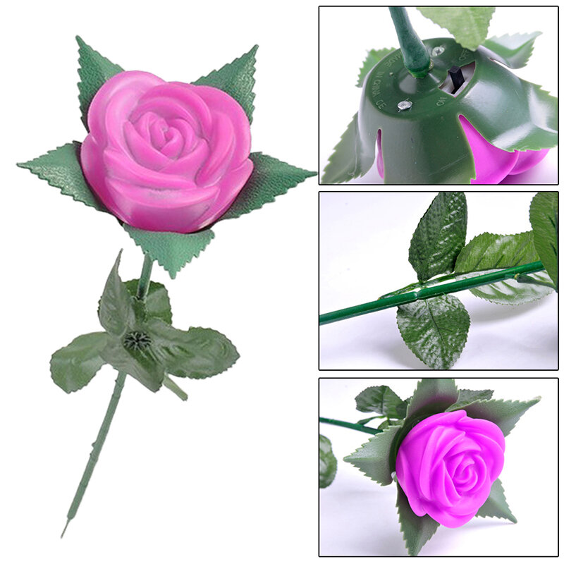 1 Pc nowa gorąca sprzedaż kolorowe Rose lampa niekończące się róże sztuczne Rose Lights kolorowe zmieniające kolor róże dekoracje domu