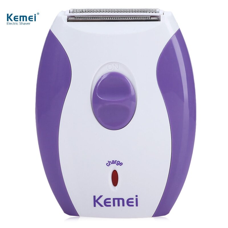 Kemei-depiladora eléctrica recargable para mujer, máquina de afeitar, depilación, Bikini