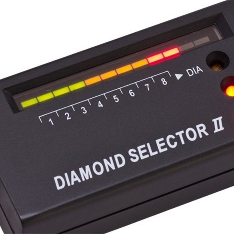 Testador de diamante profissional, caneta para teste com indicador de diamante, de alta precisão