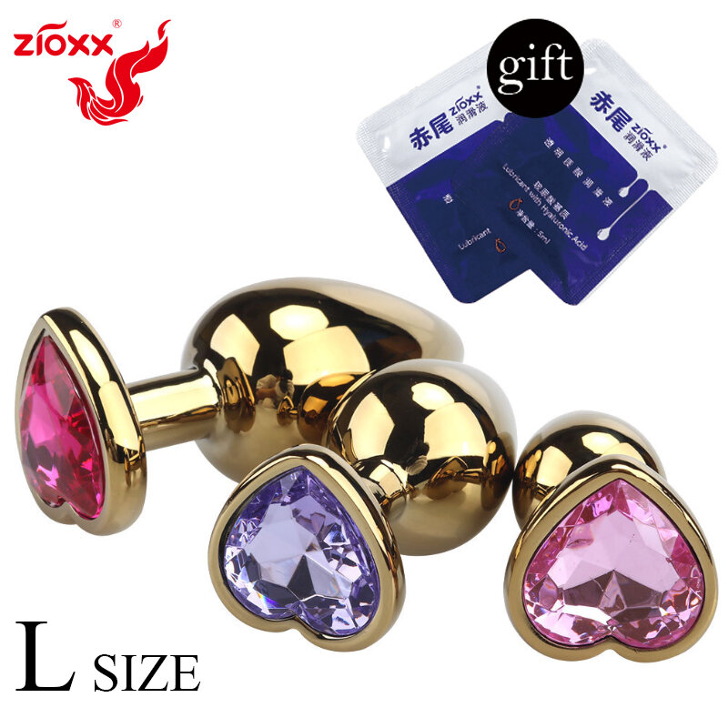 Zioxx Neue Jeweled Anal Plug Big Größe Aluminium Legierung Metall Glatte Butt Plug Mann Anal Private Waren dropshipping