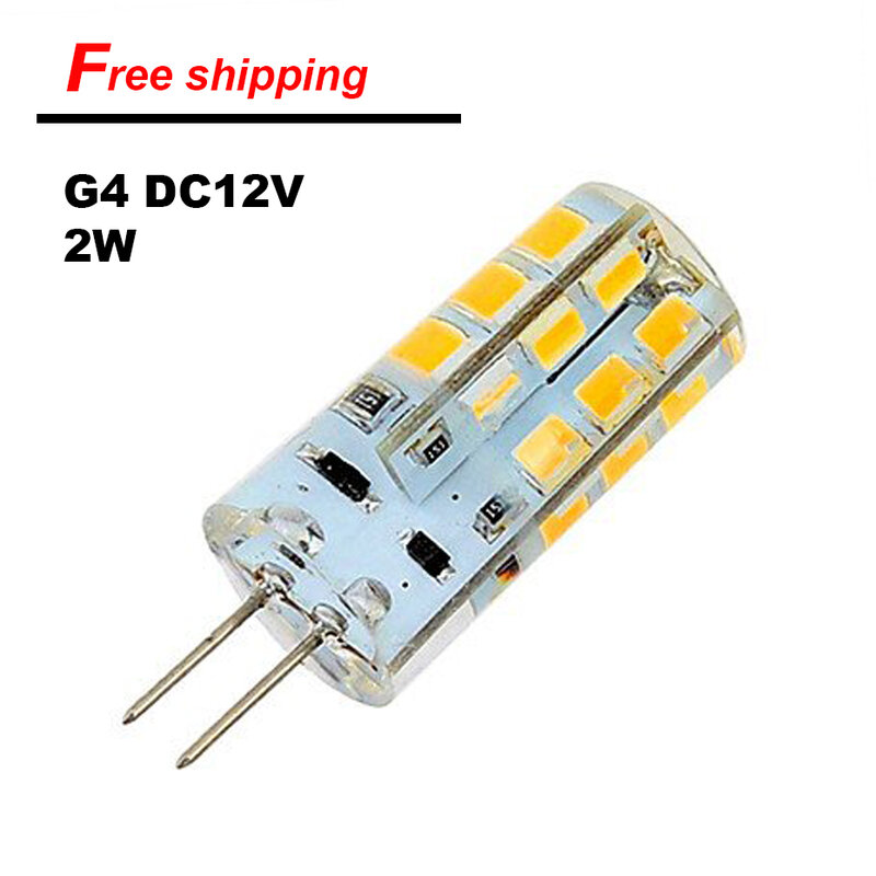 lowest price G4 LED Corn Bulb ACDC12V 220V 2W SMD2835 Bombillas Ultra Bright LED lamp for Chandelier Lights free shipping