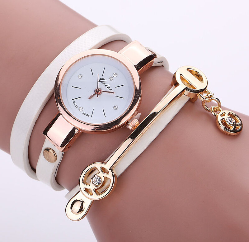 Luksusowa marka skórzany zegarek kwarcowy kobiety panie dorywczo mody zegarek na bransolecie zegarki na rękę zegar Relogio Feminino kobiet