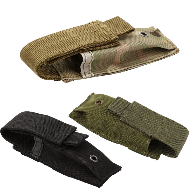 Molle militar bolsa tático única pistola mag bolsa faca lanterna bainha airsoft acessórios caça camo revista bolsa