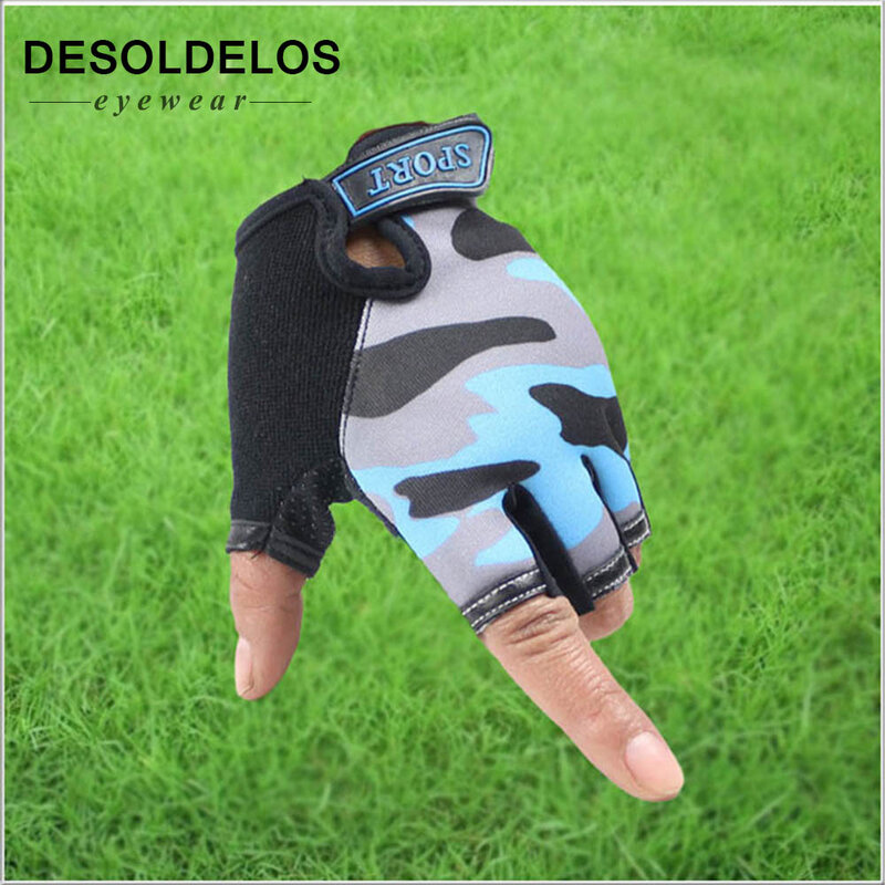 Fingerless Kids Gloves Non-Slip Ultrathin Children Half Finger Breathable Gloves For Boys Girls Luvas De inverno