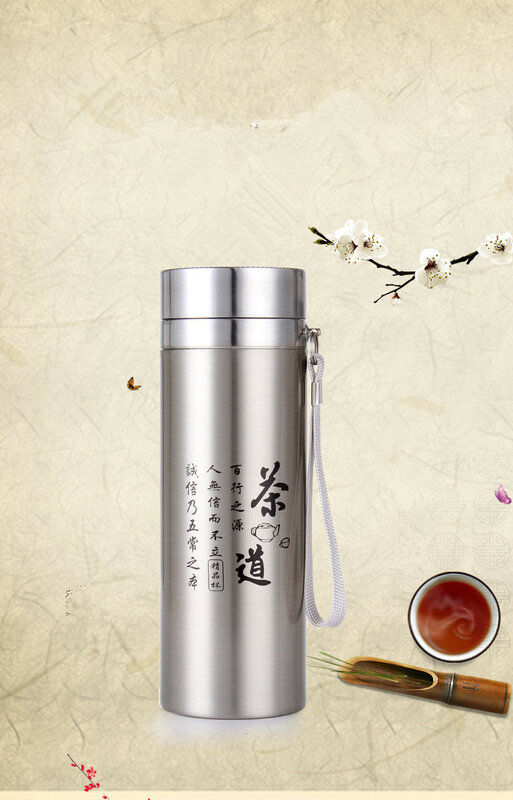 1PC Portable Vacuum Flasks stainless steel thermal bottle for tea thermocup termos insulated cup thermo mug thermos KD 1480