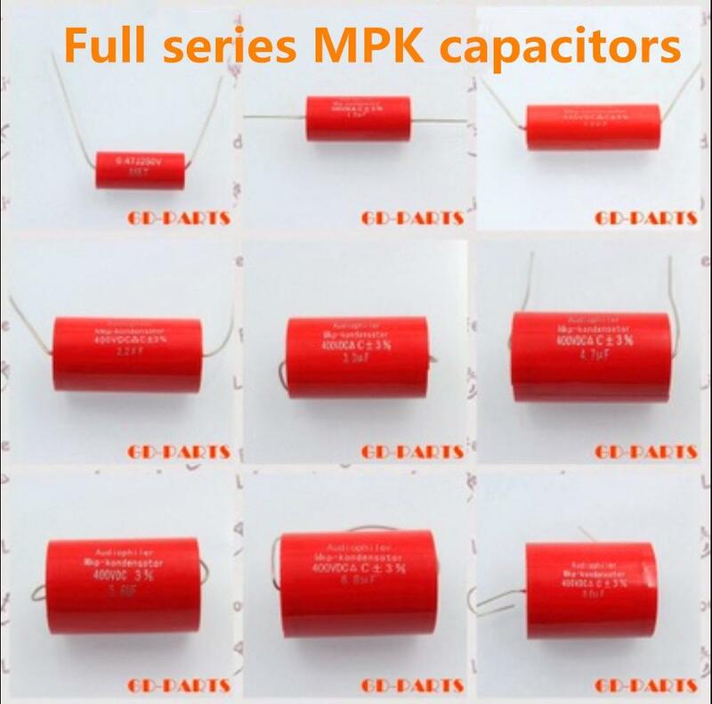 Audiophiler mkp capacitor kondensotor febre alta fidelidade eletrodeless áudio metal filme acoplamento freqüência dividindo