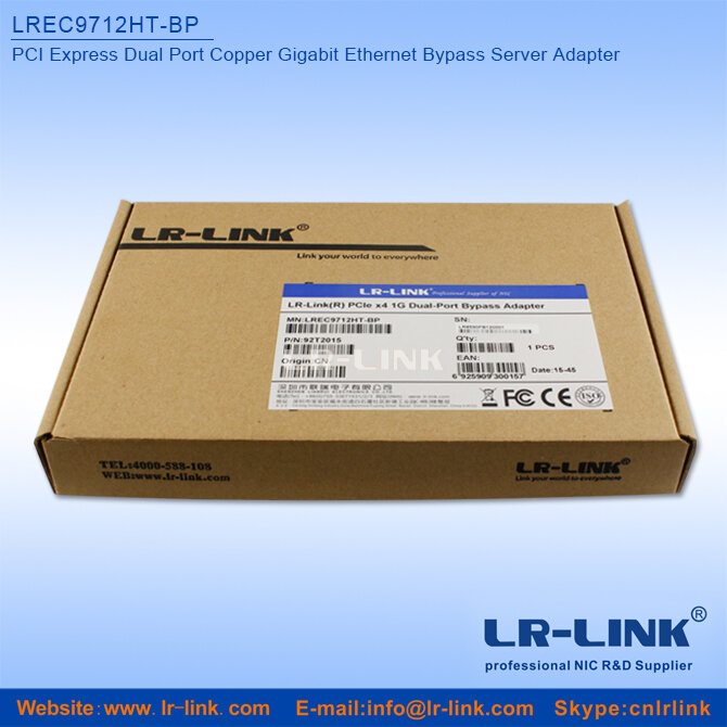 LR-LINK pcie x4 1gbps com 2 portas, intel i350