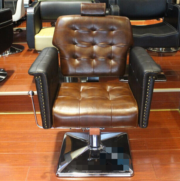Cadeira de corte de cabelo para salões de cabeleireiro europeus dedicada à restauração de modos antigos