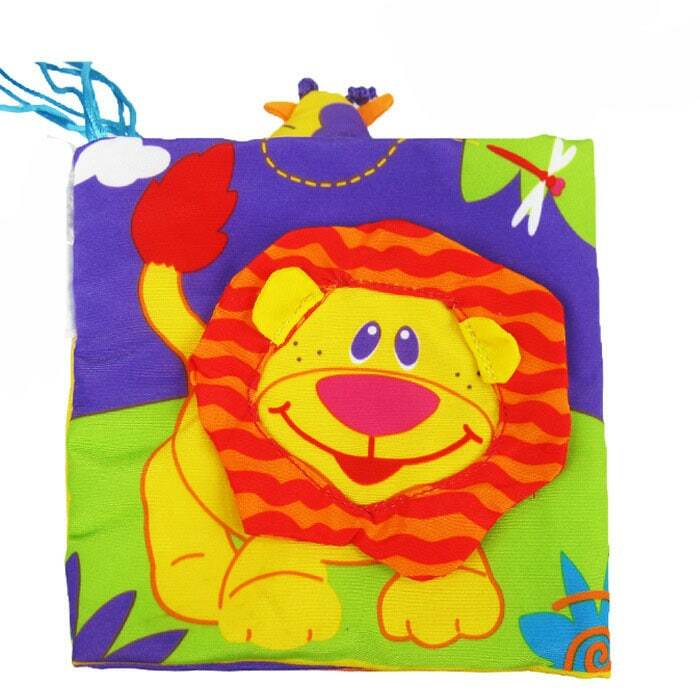 Brinquedos para bebês 0-12 meses Infantil Chocalhos Livro de pano Conhecimento em torno de Multi-toque Multifuncional Diversão & Amortecedor de cama de berço de cor dupla