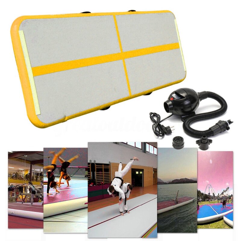 3m 4m 5m Aufblasbare Track Gymnastik Matratze Gym Wäschetrockner Airtrack Boden Yoga Taumeln wrestling Yogo Elektrische Luft pumpe