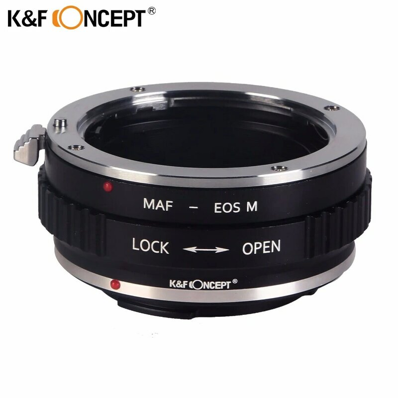 K & F CONCEPT-محول تركيب العدسة لـ Minolta(AF) ، مناسب لكاميرات Canon EOS M ، شحن مجاني