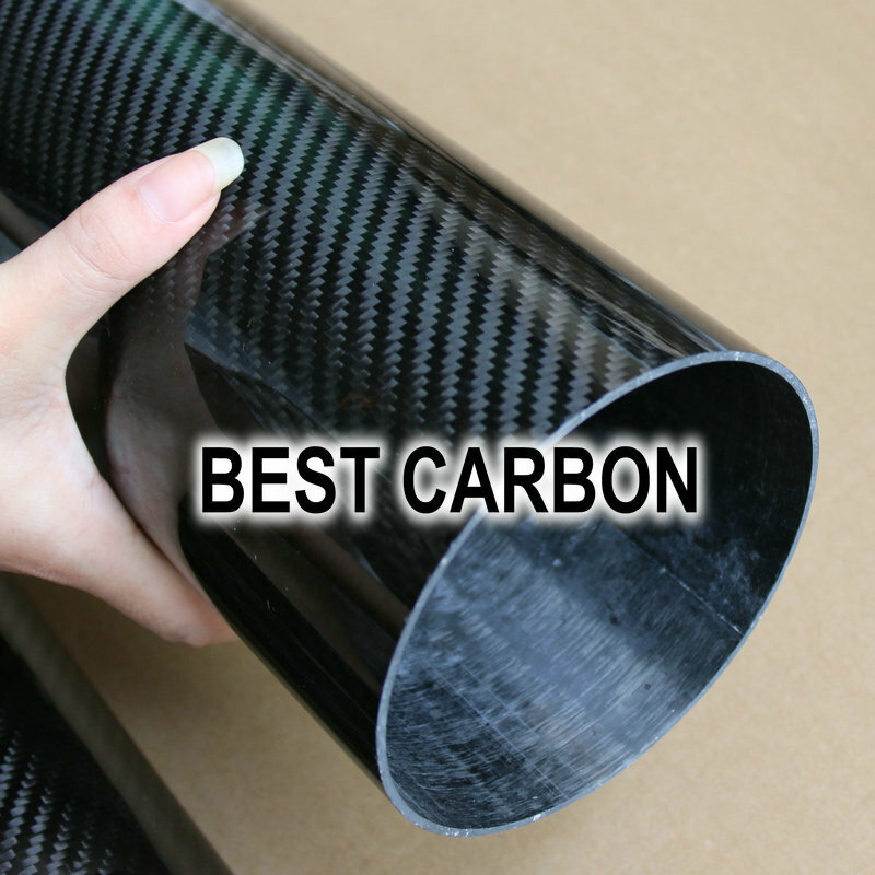 Tela de fibra de carbono 3K de alta calidad, 64mm x 60mm, enrollada/WovenTube