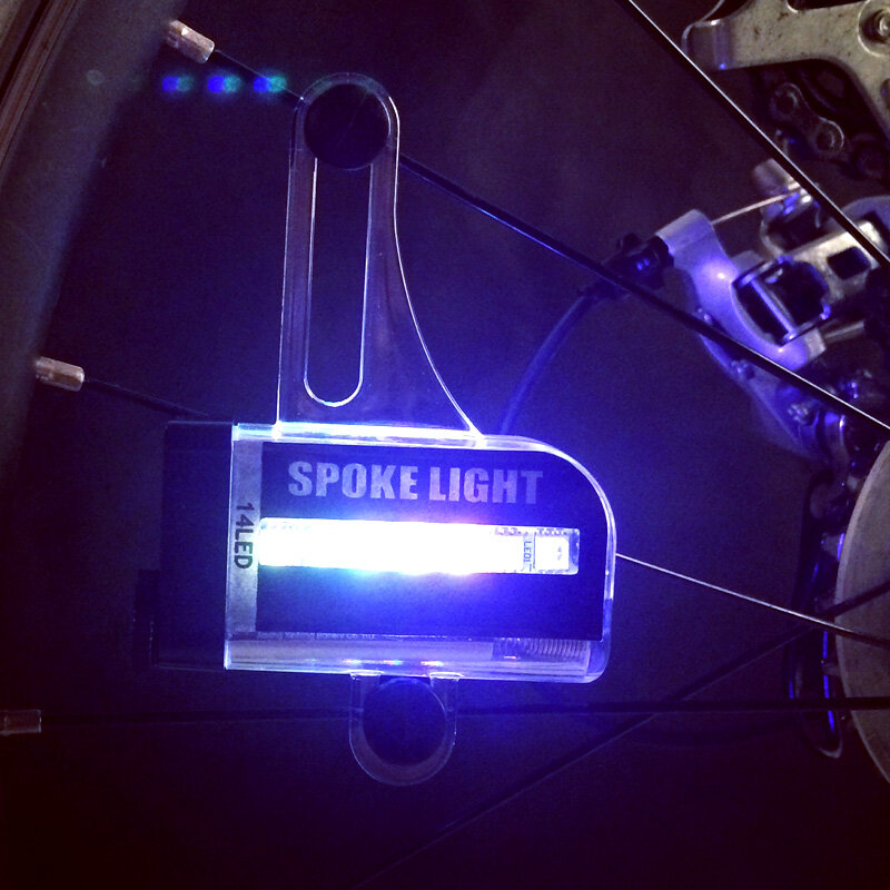 Leadbike-luz LED para rueda de bicicleta, lámpara de señal para rueda de ciclismo, 30 cambios, envío gratis, novedad, 14 LED