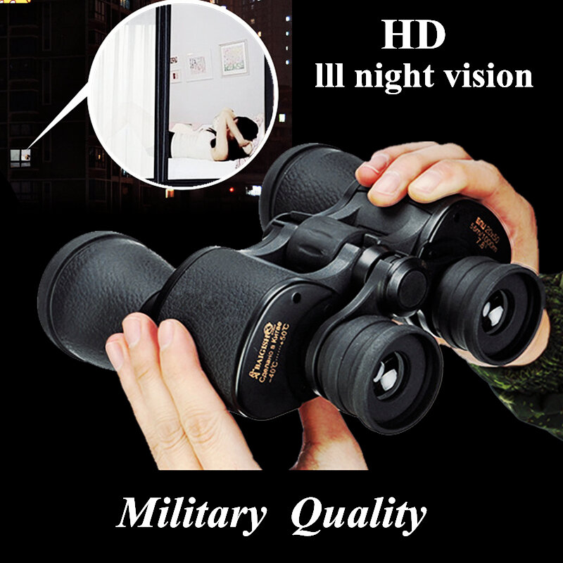 กล้องส่องทางไกล Baigish 20X50 Hd ที่มีประสิทธิภาพทหารรัสเซีย Binocular High ครั้งซูมกล้องโทรทรรศน์ Lll Night Vision สำหร...