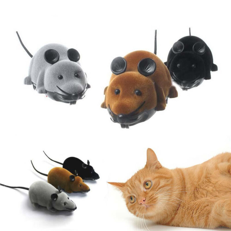 Hot 3 Cores Ratos RC Simulação Plush Mouse Sem Fio Brinquedos de Controle Remoto Eletrônicos Ratos Brinquedos Para as crianças brinquedos Engraçados Atacado