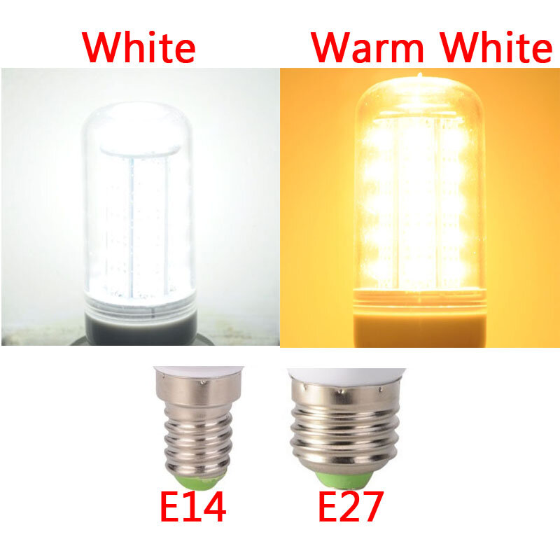 عالية الطاقة 220v 240v LED مصباح الذرة لمبة أضواء SMD 5730 lampada led E27 E14 lamparas 7W 12W 15W 20W 25W الأبيض/الدافئة الأبيض