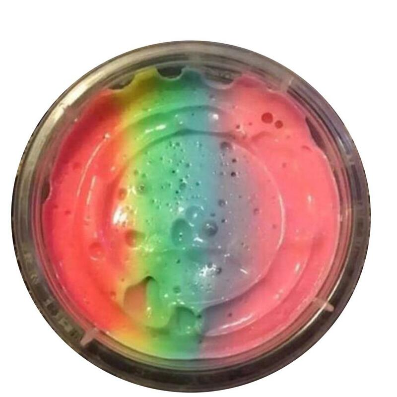 Rctown colorido arco-íris algodão fada nuvem lodo fofo gelo lama alívio do estresse crianças brinquedo diy zk25
