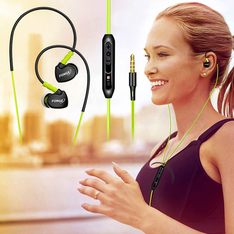 Auriculares deportivos profesionales de 3,5mm para correr, audífonos estéreo superclaros con micrófono para Gamer, para MP3, Xiaomi, Redmi, Umidigi