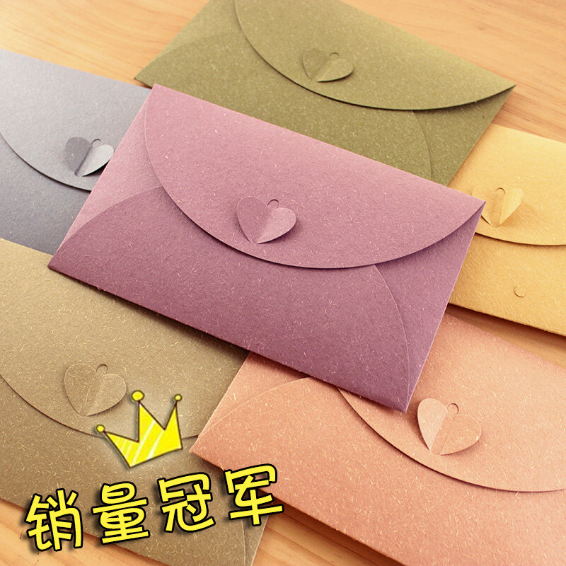 QSHOIC-sobres de papel para invitaciones, sobres de boda para bodas, 17,5x11cm(1 pulgada = 2,54 cm), 50 unids/set