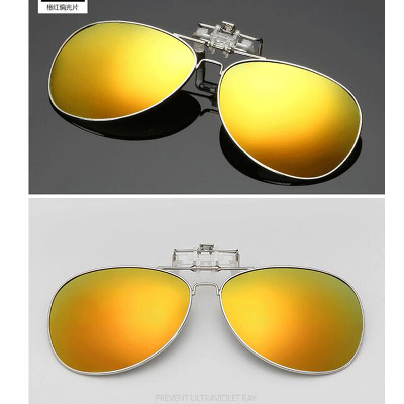 Gafas de sol polarizadas con Clip para hombre y mujer, Anti UV de pesca, conducción, ciclismo, pesca, Clips