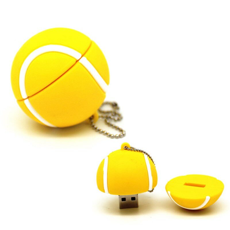 Pendrive – clé USB, support à mémoire de 4GB 8GB 16GB 32GB 64GB, modèle Football, Football, Tennis, Bowling