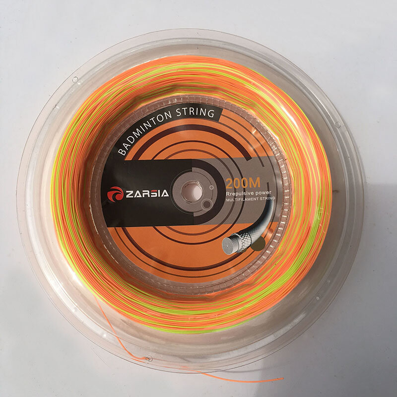 ZARSIA – grand bracelet à bobine 200mm, 1 bobine, 0.7mm, cordes de Badminton arc-en-ciel, tension 28lb, 6 couleurs