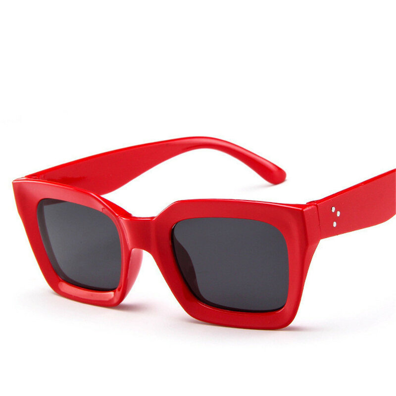 Zxrcyil óculos de sol feminino tipo olho de sol, óculos de sol fofo retrô sexy para mulheres, pequeno, preto e branco, triangular, vintage, barato, vermelho, uv400