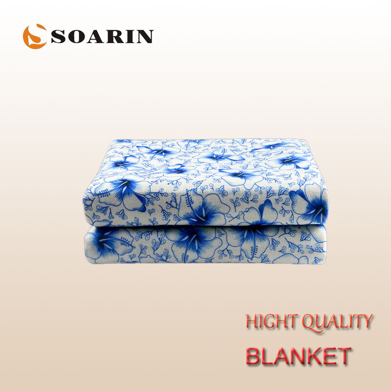 SOARIN – Couverture Chauffante électrique 220v, Couverture Chauffante en peluche pour matelas