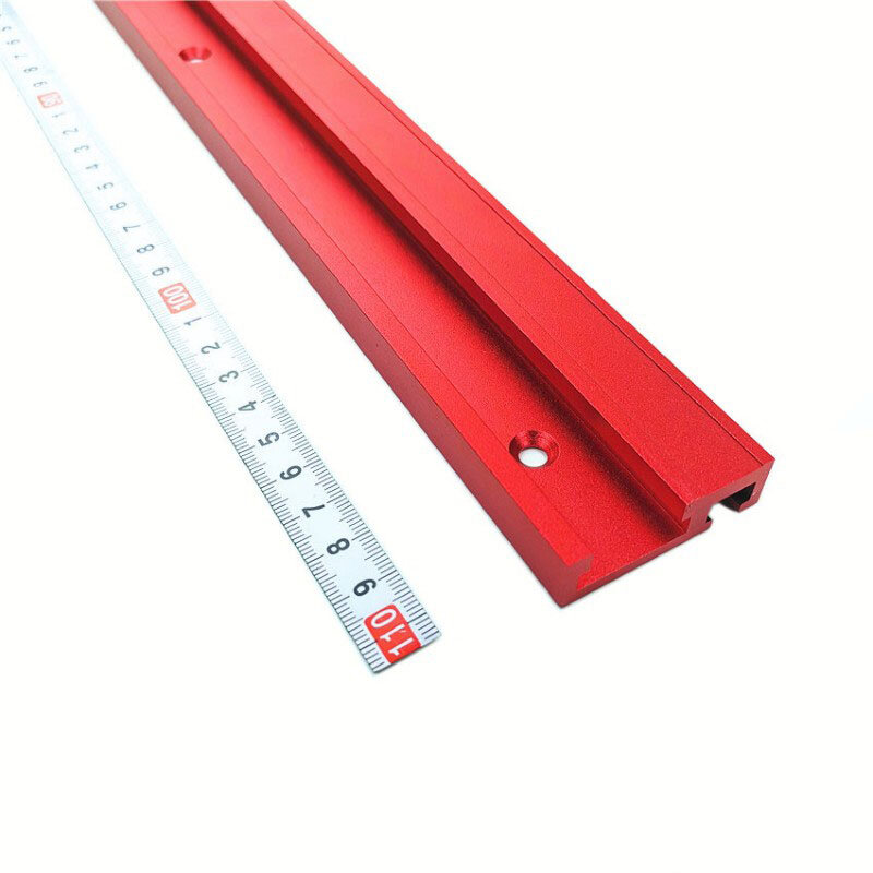1pc rampa de liga de alumínio t-faixas modelo 45 t slot e padrão mitra faixa parar carpintaria ferramenta para bancada mesa roteador