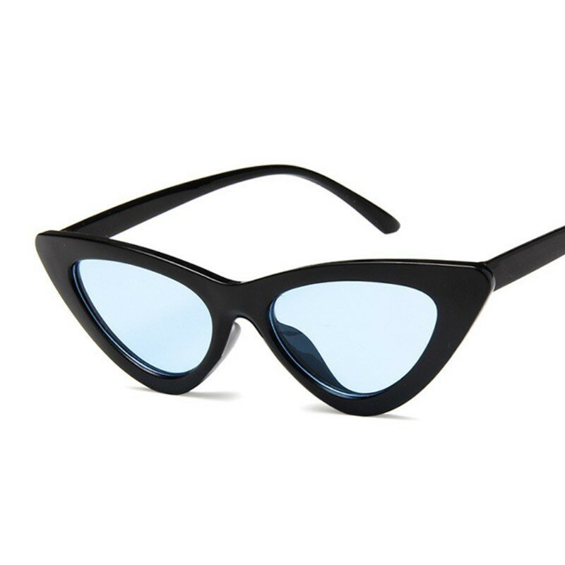 Óculos de sol retrô feminino, óculos gatinho vintage preto e branco para mulheres, proteção uv400