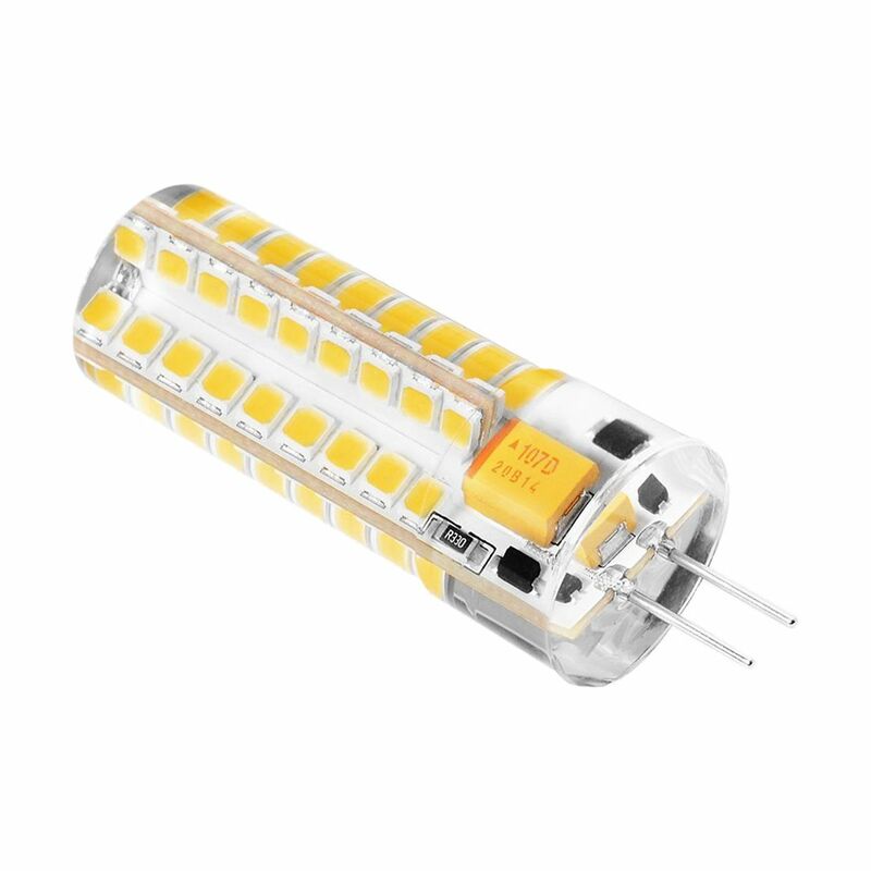 Brandnew 2x6.5w g4 lâmpadas led 72 2835 smd led 50w lâmpadas halógenas equivalente 320lm regulável branco quente 3000k feixe de 360 graus angl