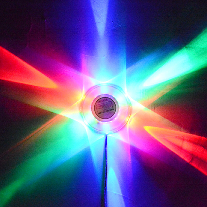 TRANSCTEGO Mini Laser Disco Bühne Licht 48 Led RGB Projektor Beleuchtung Sonnenblumen Bar DJ Ton Hintergrund Wandleuchten Party Lampe