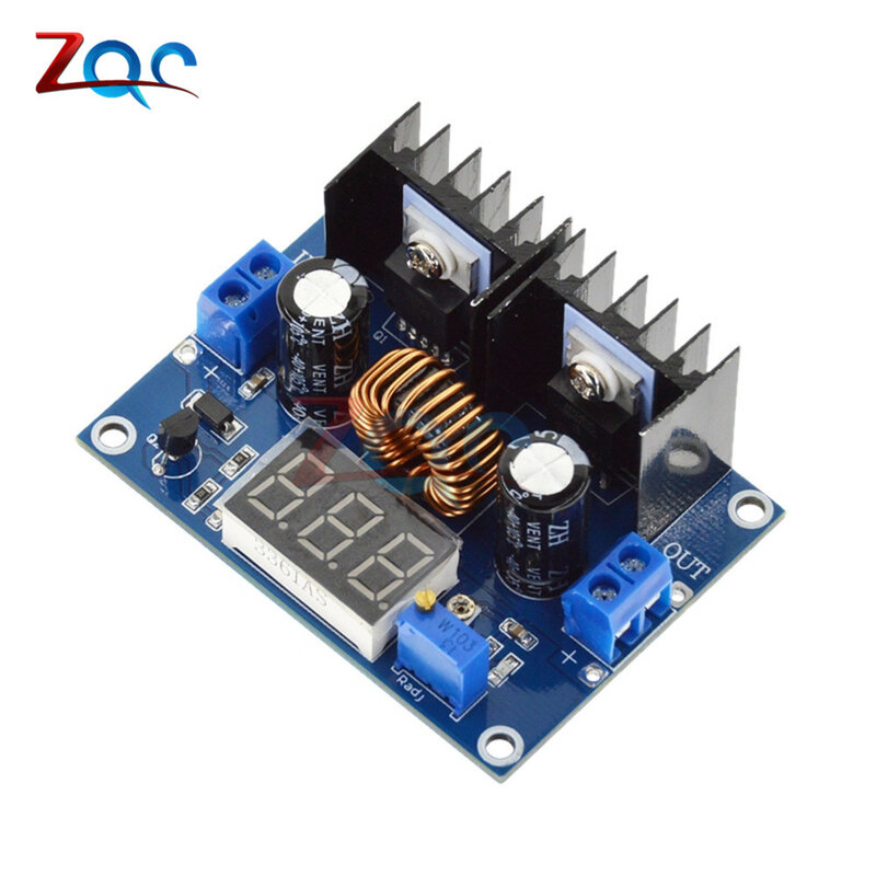 Regulador de voltagem para regulador de tensão, módulo digital pwm de 4-40v 8a com tamanhos ajustáveis, regulador de tensão de redução, dc xl4016e1