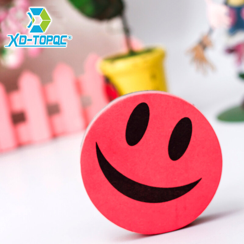 Smile Face-محايات السبورة المغناطيسية ، 4 ألوان ، مسح جاف ، السبورة ، منظف علامات السبورة ، شحن مجاني
