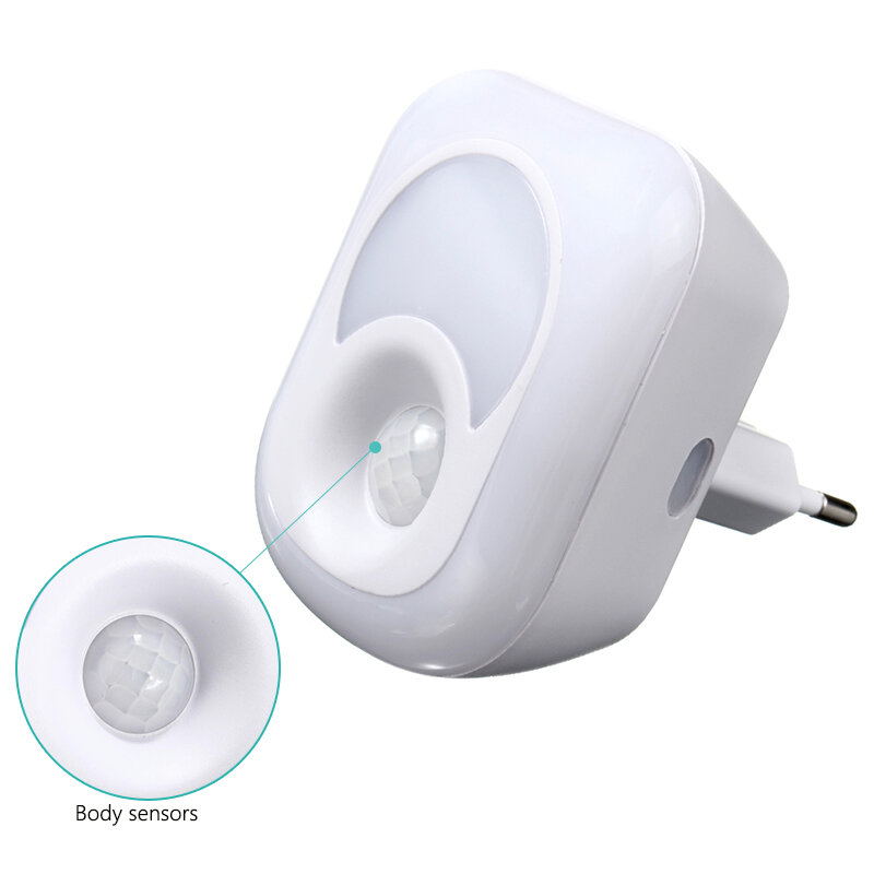 Donwei Inframerah Manusia Diaktifkan Gerakan Sensor PIR 2 W 26 LED Malam Ringan Dinding Lampu Darurat untuk Lorong Kamar Tidur AC 220 V
