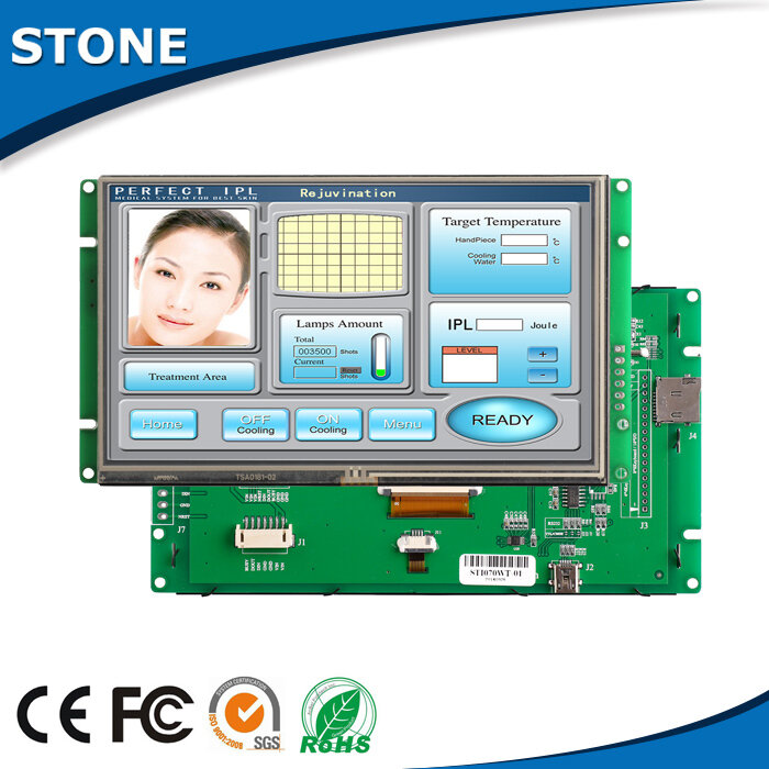 Monitor LCD de 10,1 pulgadas, controlador táctil TFT
