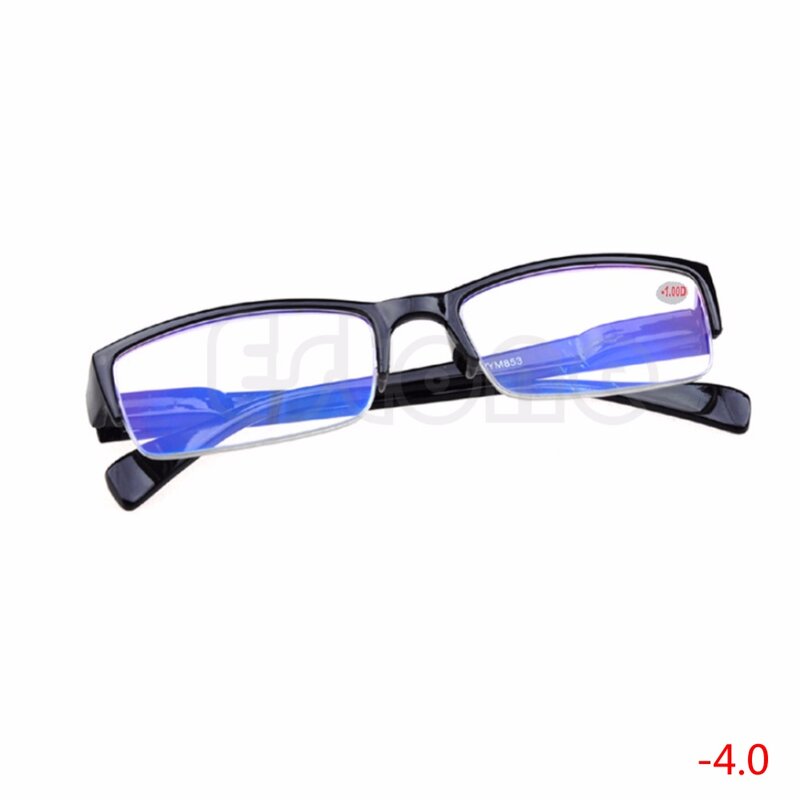 نظارات سوداء شبه بدون إطار ، نظارات جديدة لقصر النظر ، 1 -1.5 -2 -2.5 -3 -3.5 -4