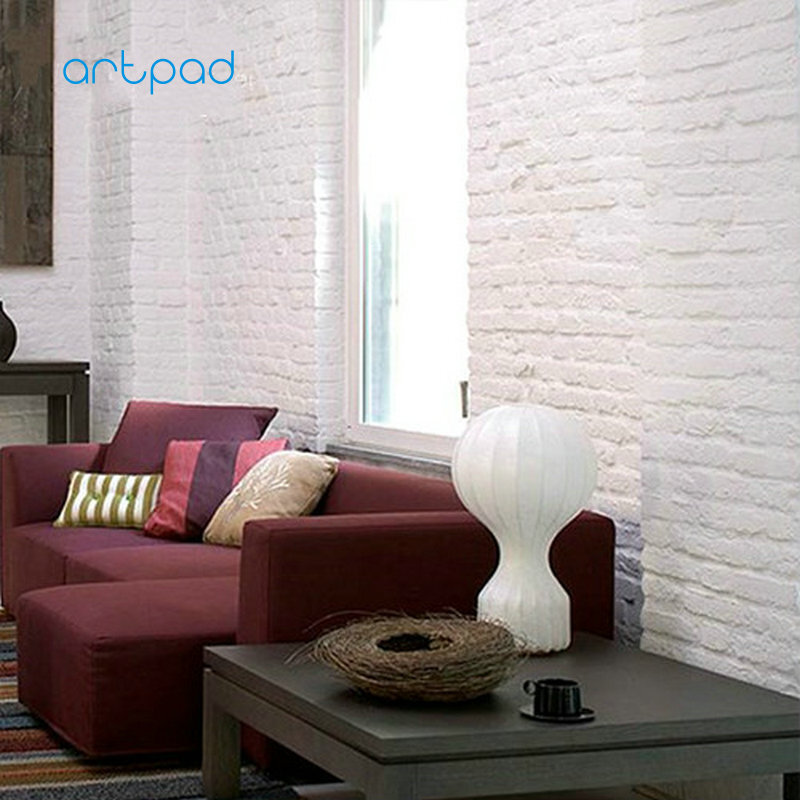Artpad – lampes de Table de décoration artistique moderne, abat-jour en tissu, lampe de chevet blanche pour chambre à coucher, éclairage d'intérieur pour salon d'étude E27