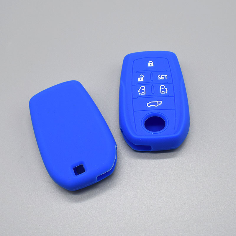 Silicone car key case cover For Toyota Alphard 2016 Remote 6 button Smart key 6 Button Remote automatic door protect shell