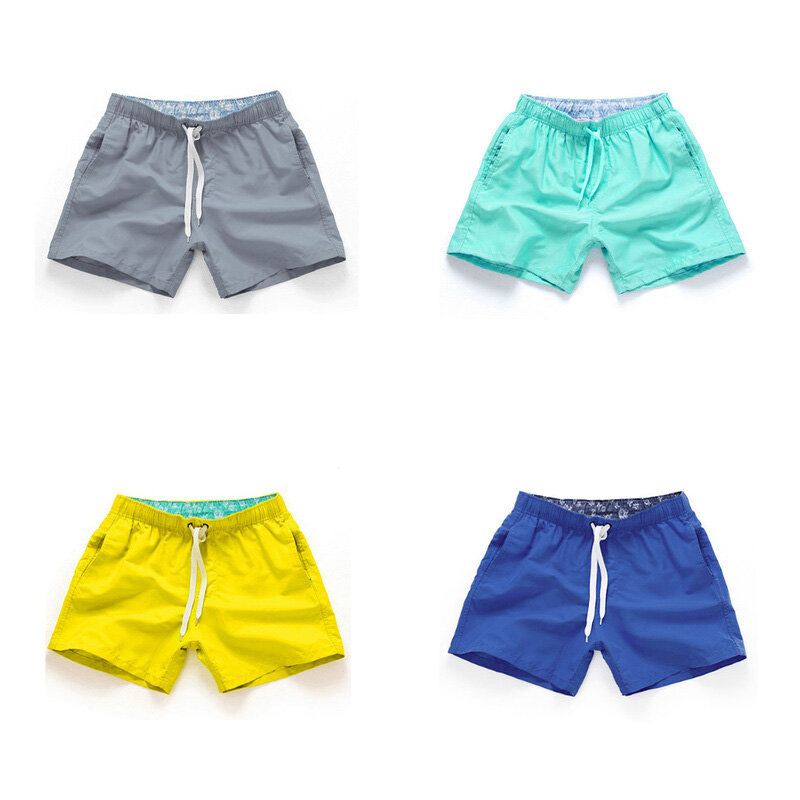 IEMUH-pantalones cortos de baño de secado rápido para hombre, bañador de marca, ropa de playa, Surf, Boxer, Brie