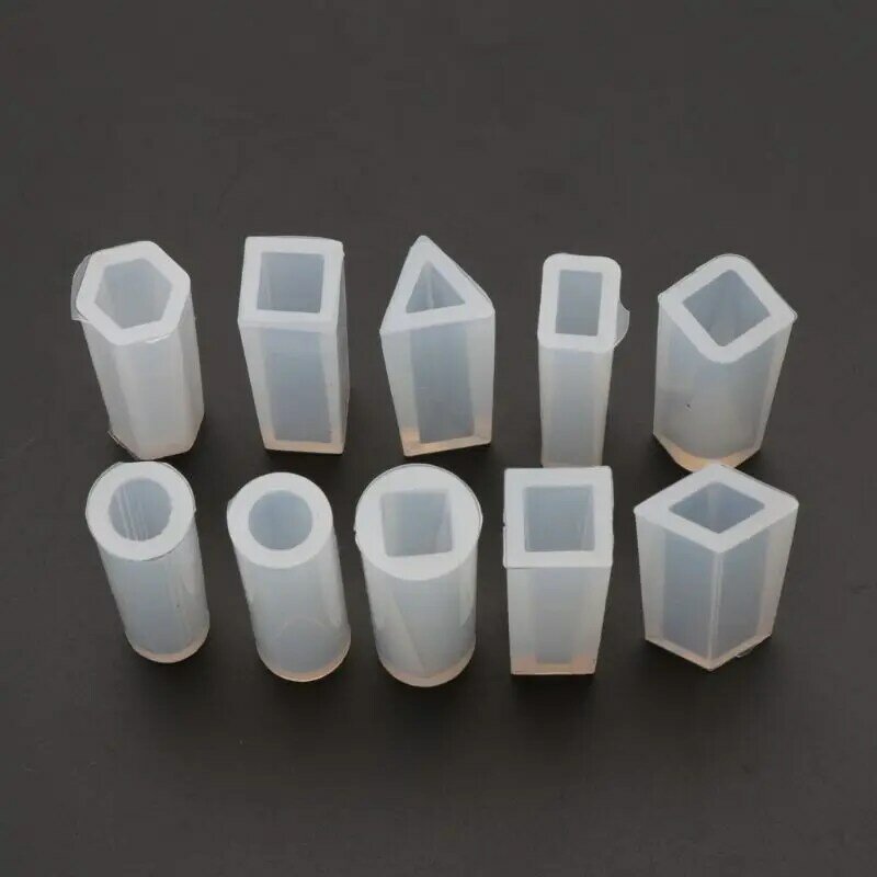 10 kształtów DIY płynne żywiczne silikonowe formy do wyrobu biżuterii naszyjnik wisiorek