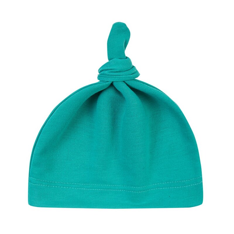 Turbante infantil, chapéu de mescla de algodão com nó, para recém-nascidos, gorro, acessórios para fotos de crianças