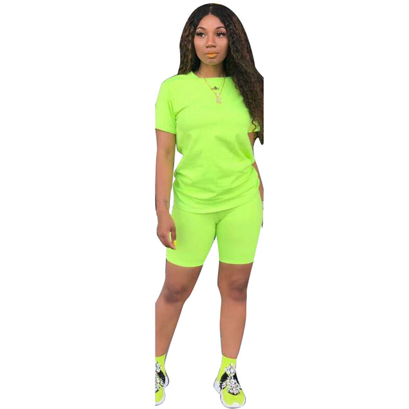 D8286 cuatro-color sólido color conjunto de Deportes de dos piezas set 2 piezas trajes para mujeres conjuntos de dos piezas 2019