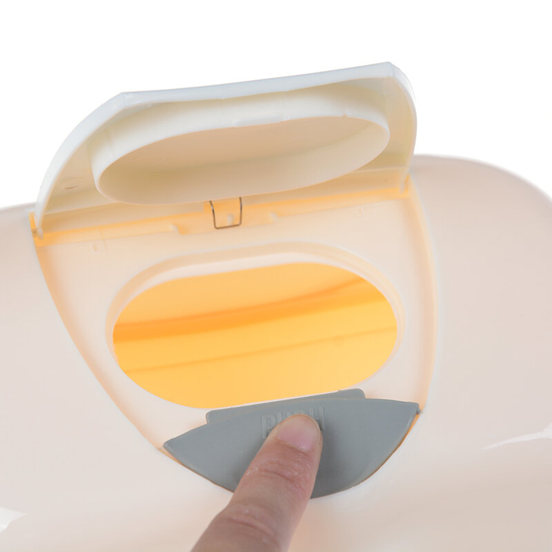 Caja de toallitas húmedas de plástico caja de toallitas para bebé, diseño emergente, caja de tejido, color aleatorio, 200x120x80mm