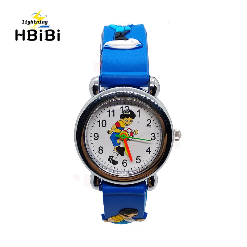 Reloj de baloncesto con dibujos animados para niños y niñas, pulsera de cuarzo con diseño de raqueta de tenis, ideal para estudiantes