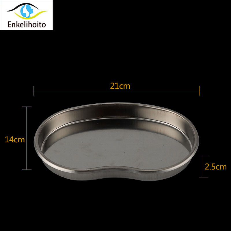 Disinfection box square plate stainless steel dressing bowl thick cotton cans alcohol cylinder tweezers tube bending plate